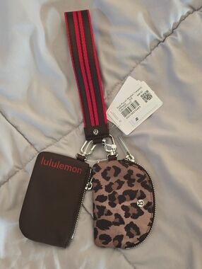 Lululemon Leopard Dual Pouch Wristlet